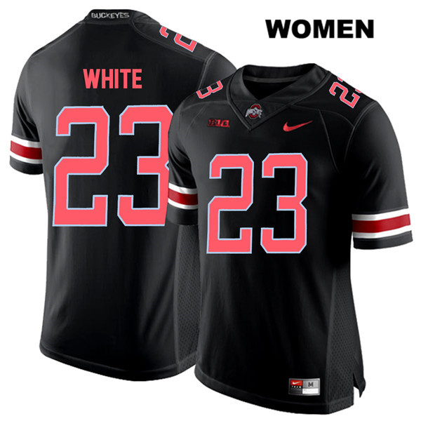 Ohio State Buckeyes Women's De'Shawn White #23 Red Number Black Authentic Nike College NCAA Stitched Football Jersey RL19E30RU